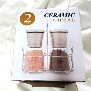 Ceramic salt & pepper grinders